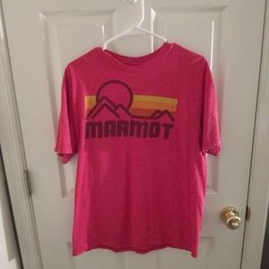 Mens marmot t-shirt size large red